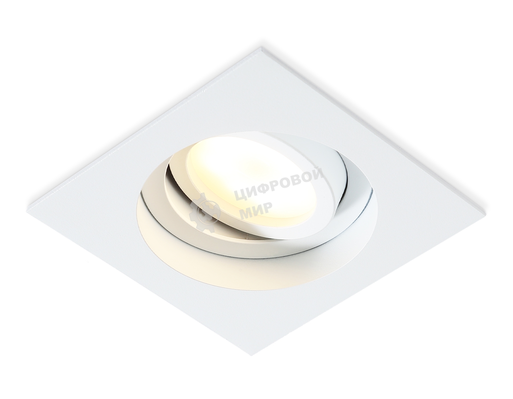 Встраиваемый поворотный точечный светильник Ambrella light TN102757 WH белый IP20 GU5.3 100*100*32