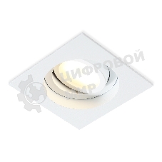Встраиваемый поворотный точечный светильник Ambrella light TN102757 WH белый IP20 GU5.3 100*100*32
