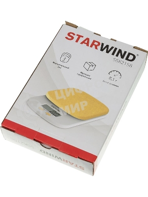 Весы кухонные Starwind SSK2158 макс. вес: 2 кг, оранжевый