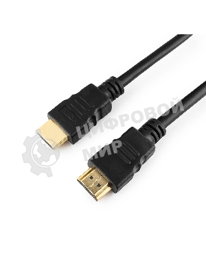 Кабель Cablexpert HDMI CC-HDMI4-15, 19M/19M, v2.0, медь, позол.разъемы, экран, 4.5м, черный, пакет
