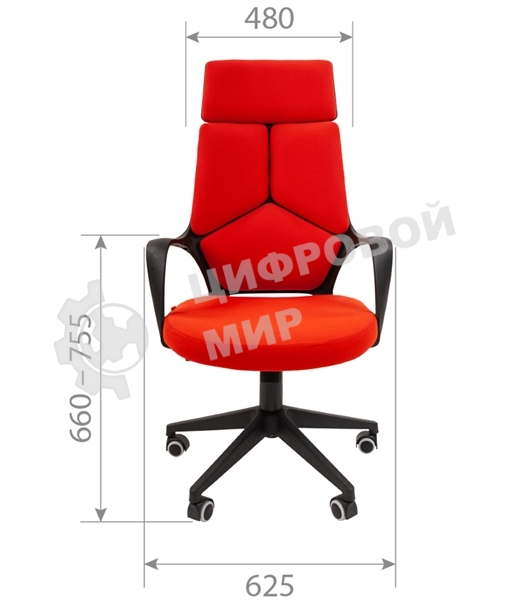 Кресло офисное Chairman 525 ткань 26-28 черный