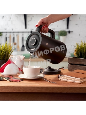 Чайник электрический Halsa HLS-K-103 WiFi умный пластиковый, черный