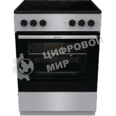Плита электрическая Gorenje GEC6A11SG серый, конфорок 4 электрических, духовка 65 л, 60 см x 85 см x 60 см