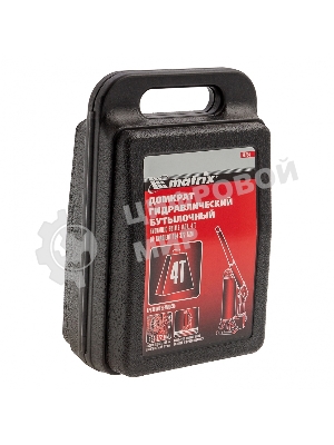 Домкрат Matrix гидравлический бутылочный 4 т h подъема 194–372мм в пласт. кейсе master