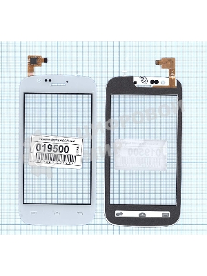 Сенсорное стекло (тачскрин) для Explay A400, белое