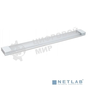 Светильник светодиодный Iek LDBO0-4011-18-4000-K01 ДБО 4011 18Вт 4000К IP20 600мм призма аналог люм.свет. 2х18, 600х62х24 мм, стальной корпус