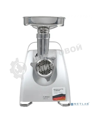 Мясорубка электрическая Bosch MFW68680 черный, 2200 Вт, 4.3 кг/мин, реверс, защита от перегрузки, насадки - 5