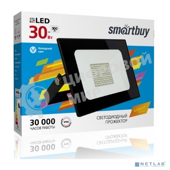 Прожектор светодиодный FL SMD LIGHT Smartbuy-30W/6500K/IP65 (SBL-FLLight-30-65K)