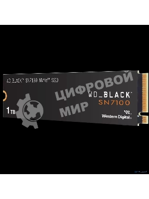Накопитель SSD 1Tb WD черный SN7100, M.2 2280, PCI-E 3x4, R/W - 7250/6900 Mb/s 3D-NAND TLC