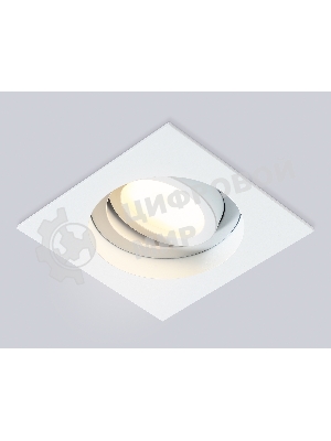 Встраиваемый поворотный точечный светильник Ambrella light TN102757 WH белый IP20 GU5.3 100*100*32