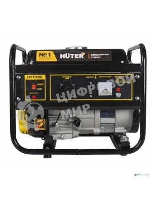 Электрогенератор бензиновый Huter HT1000L, 1.1 кВт, 65 дБ, 24.2 кг
