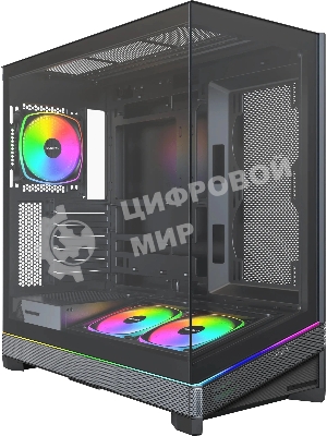 Корпус Montech SKY 3 черный без БП ATX 8x120mm 5x140mm 2xUSB3.0 audio bott PSU