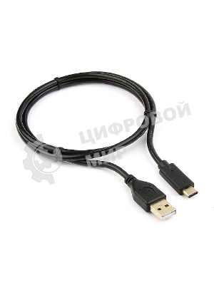 Кабель USB Cablexpert CCP-USB2-AMCM-1M, USB2.0 AM/USB3.1 Type-C, 1м, пакет