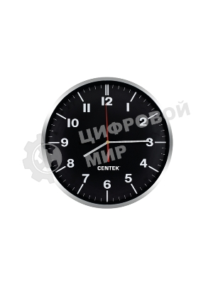 Часы настенные Centek СТ-7100 черный