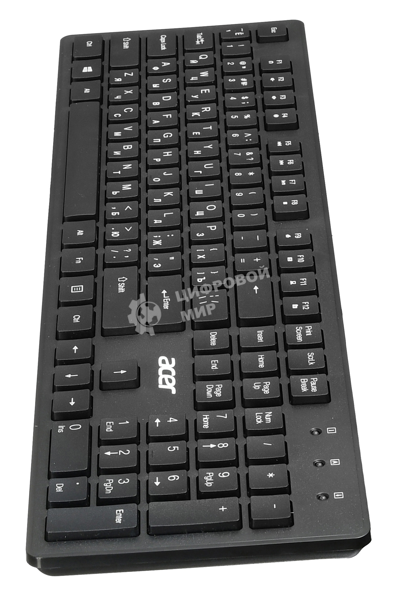 Клавиатура проводная Acer OKW020, USB, черный