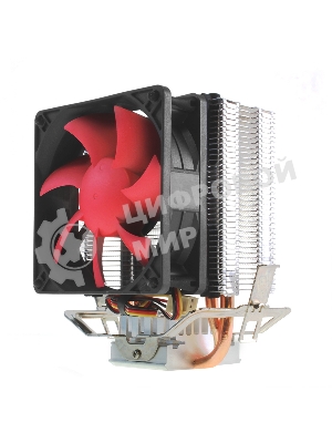 вентилятор CROWN Кулер для процессора CM-92 (Для Intel и AMD, TDP до 95 Ватт, 2шт. медных теплопроводных трубок, Гидродинамическии подшипник, Размер: 117*79*113 мм)