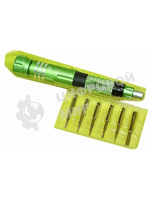 Отвертка со сменными насадками Best BST-8927B зеленая