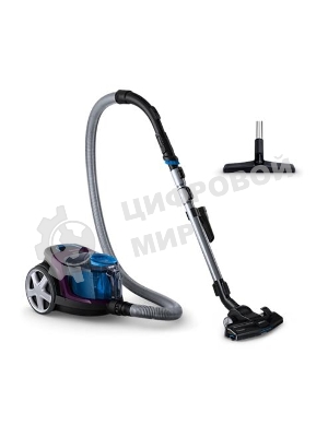 Пылесос Philips FC9333/09 фиолетовый/черный, 750/900 Вт, уборка сухая, пылесборник контейнер, 1.5 л