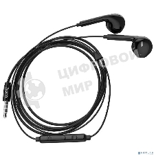 Наушники проводные вставки с микрофоном Hoco M55 черный