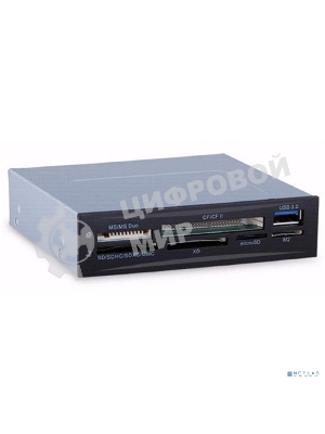 Кард-ридер ExeGate CR-611U3/черный/SD/SDHC/SDXC/MMC/microSD/T-Flash/CF/MS/MS micro/XD/USB 3.0/металл/пластик