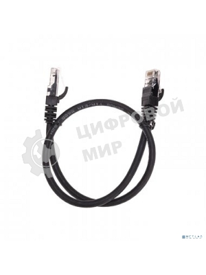 Патч-корд U/UTP Rexant cat.6, RJ45-RJ45, неэкранированный, 26AWG, LSZH, черный, 0.5 м