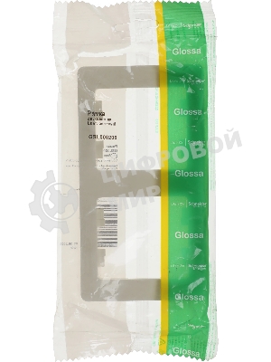 Рамка 2-м Glossa верт. беж. SchE GSL000206