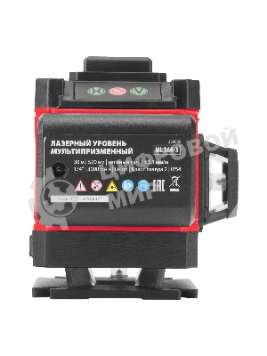 Лазерный уровень м-призм. MTX ML 360-3 Pro SET, 30 м, акк. Li 3000 мА·ч, состоит из 2 частей