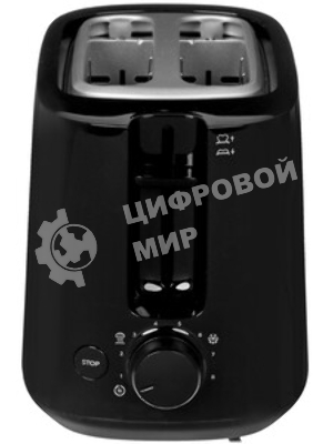 Тостер Philips HD2581/90 черный, 830 Вт, 2 слота
