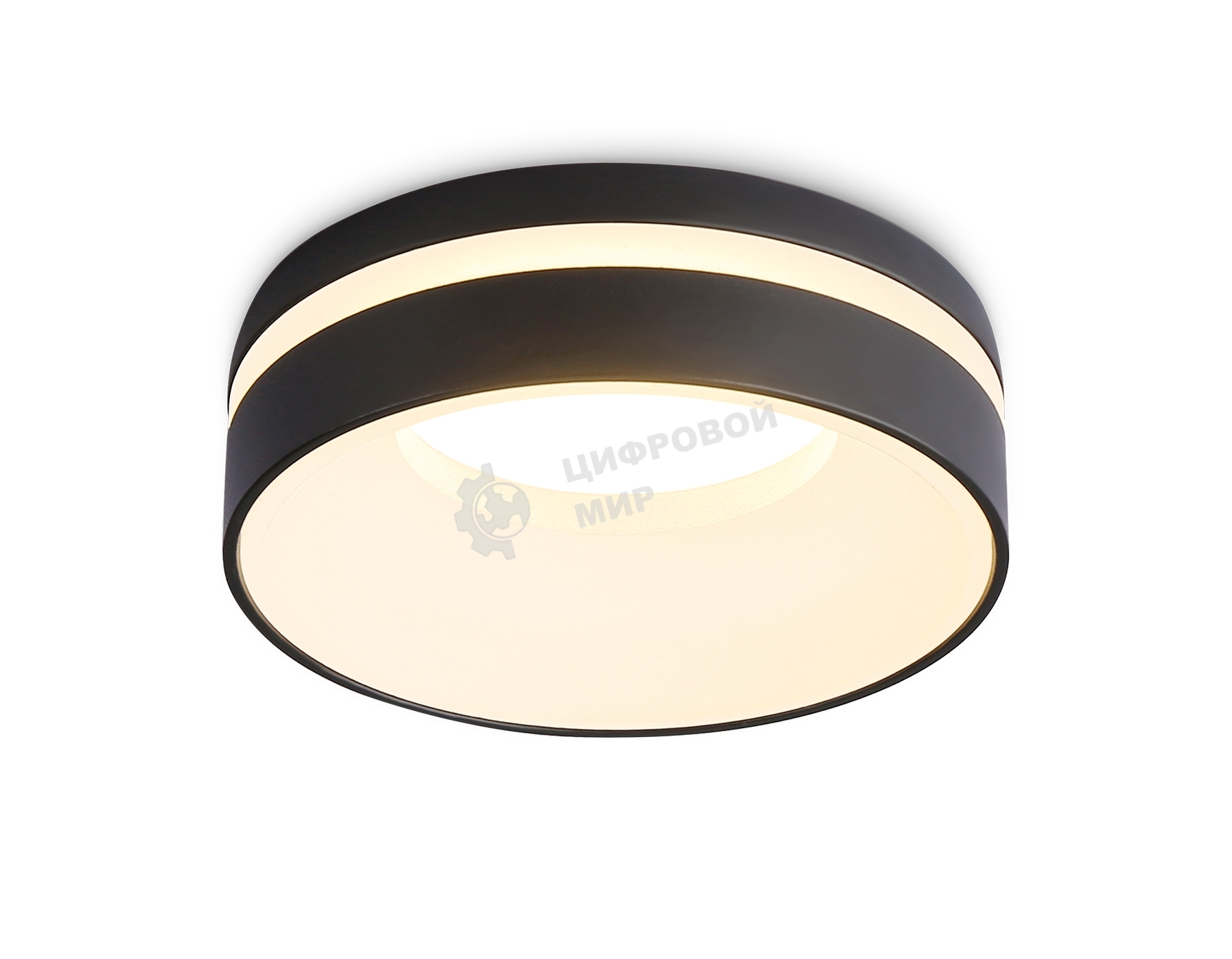 Светильник Ambrella light TN3306 BK/FR черный/белый матовый MR16 GU5.3 D80*43