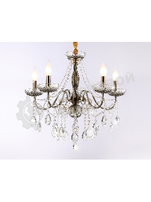 Светильник Ambrella light TR4949/5 SB/CL бронза/прозрачный E14/5 max 40W D620*585