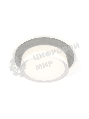 Комплект встраиваемого светильника Ambrella light XC7623040 SGR/FR/CL серый песок/белый матовый/прозрачный MR16 GU5.3 (C7623, N7160)