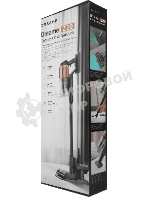 Пылесос вертикальный DREAME Z-Series Z20 черный, питание от аккумулятора, 250 Вт, уборка сухая, пылесборник 0.6 л