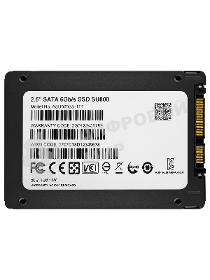 Накопитель SSD ADATA SU800, 1Tb, SATA III, 2.5