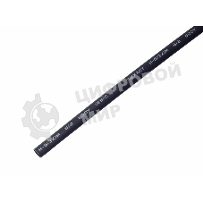 Трубка термоусадочная Rexant 6.0/2.0 1м с клеев. подсл. черный