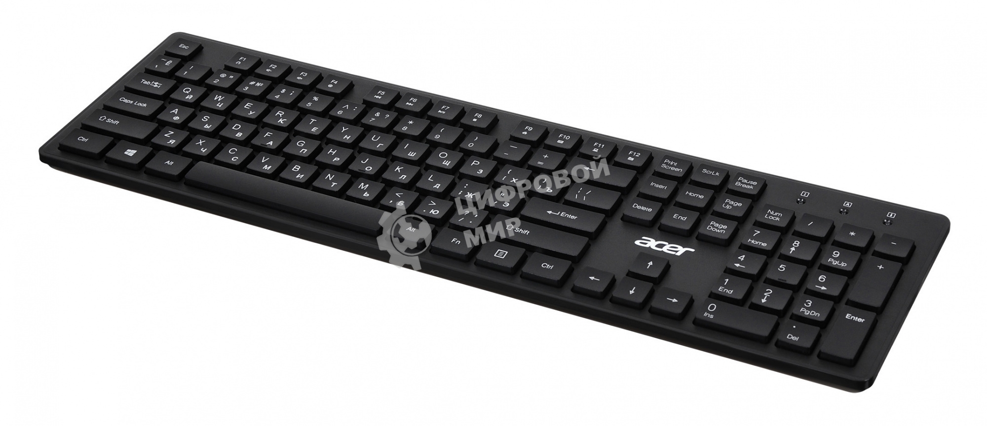 Клавиатура проводная Acer OKW020, USB, черный