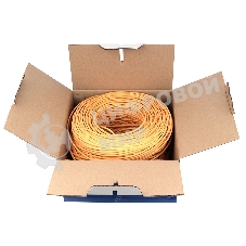 Кабель SkyNet Light FTPнг-LSZH 4x2x0,46, низкое дымовыделение, нулевое содержание галогенов, медный, FLUKE TEST, кат.5e, однож., 305 м, box, оранжевый