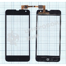 Сенсорное стекло (тачскрин) для Explay Phantom черное