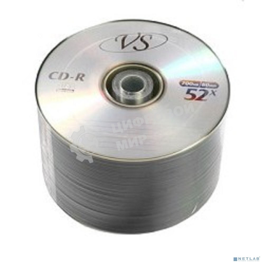 Диск CD-R VS 700 Mb, 52x, Bulk (50), (50/600)