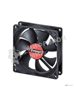 Вентилятор для корпуса ExeGate EX09225S3P черный, 92 мм, 2100 об/мин, 25 дБ, 3 pin