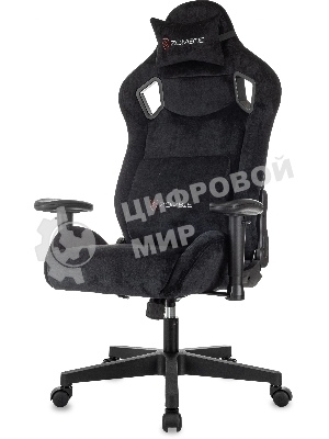 Кресло Zombie Ghost Fabric черный Light-20, ткань (велюр), подголовник