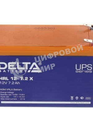 Батарея для ИБП Delta HRL 12-7.2Х (12V 7.2Ah)