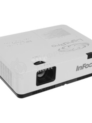 Проектор INFOCUS IN1036 3LCD, 5000 lm, WXGA, 1.371.65:1, 50000:1, (Full 3D), 16W, 2хHDMI 1.4b, VGA in, CompositeIN, 3,5 audio IN, RCAx2 IN, USB-A, VGA out, 3,5 audio OUT, RS232, Mini USB B serv, RJ45, 3,3 кг