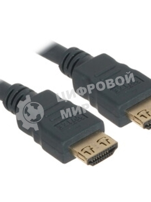 Кабель HDMI C-HM-HM-3M Wize, 3 м, v.2.0, 19M/19M, позол.разъемы, экран, черный, пакет