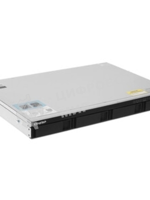 Сетевое хранилище SMB QNAP TS-464eU-8G NAS 4 HDD trays, rackmount 1U, 1 PSU. 4-core Intel Celeron N5105/N5095 2.0-2.9 GHz, 8 Gb RAM, 2x2.5GbE, 2xUSB 3.2 Gen 2 (10Gbps), 2xUSB 2.0, 1xHDMI, 2xM.2 PCIe Gen 3 x1 slots, W/o rail kit RAIL-B02