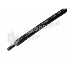 Трубка термоусадочная Rexant 6.0/2.0 1м с клеев. подсл. черный