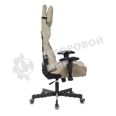 Кресло игровое Бюрократ VIKING KNIGHT LT21 FABRIC песочный крестовина металл/пластик