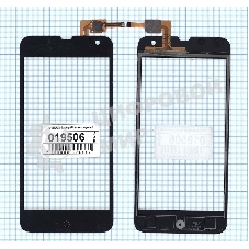 Сенсорное стекло (тачскрин) для Explay Phantom черное