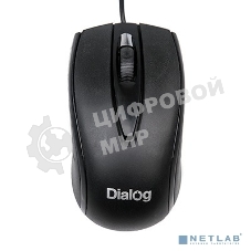 Мышь проводная Dialog Comfort MOС-17U черный, 1200 dpi, USB, кнопки - 3