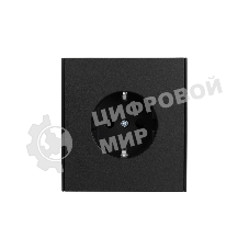 Розетка STRONG 1-ая с/з с/у, со шторками 16А антрацит Kranz