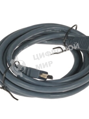 Кабель HDMI C-HM-HM-3M Wize, 3 м, v.2.0, 19M/19M, позол.разъемы, экран, черный, пакет